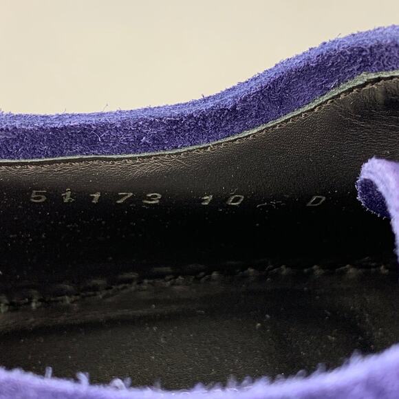 SALVATORE FERRAGAMO Size 11 Purple Suede Lace Up Shoes main image 5
